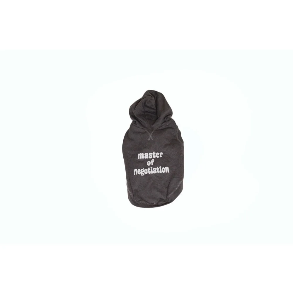 Grayson Pup Negotiation Short Sleeve Dog‎ Hoodie Extra Small Gray